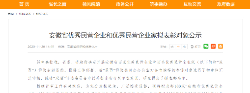 中水三立榮獲安徽省優(yōu)秀民營(yíng)企業(yè)表彰